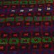 Turkish Kilim Yuruk Vintage 217x353 cm Geometric Green Blue Red