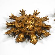 Set of three beautiful 1960s Italian ceiling or wall lamps by Banci Firenze