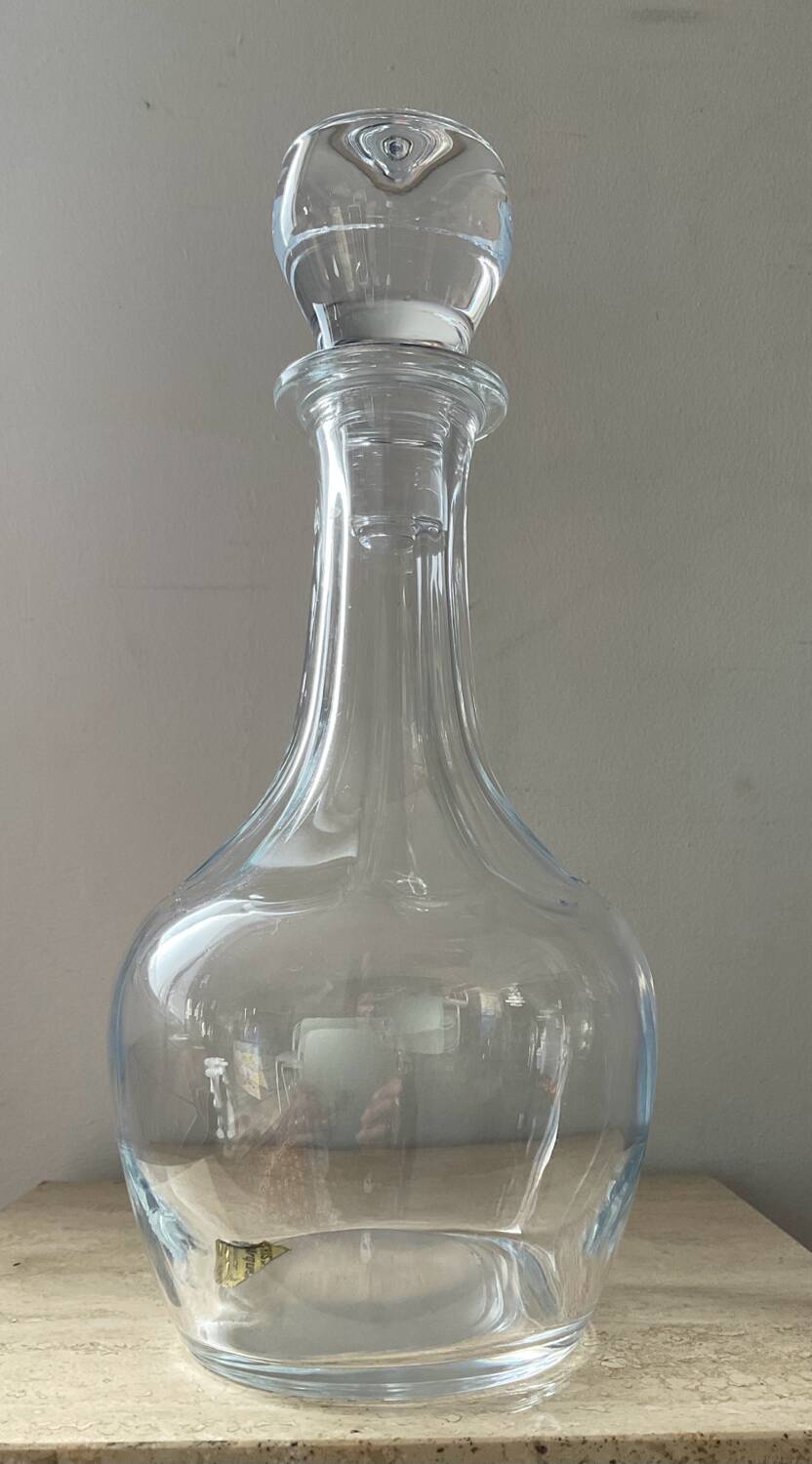 Vintage crystal whiskey decanter