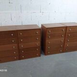 American walnut chest of drawers, 1980