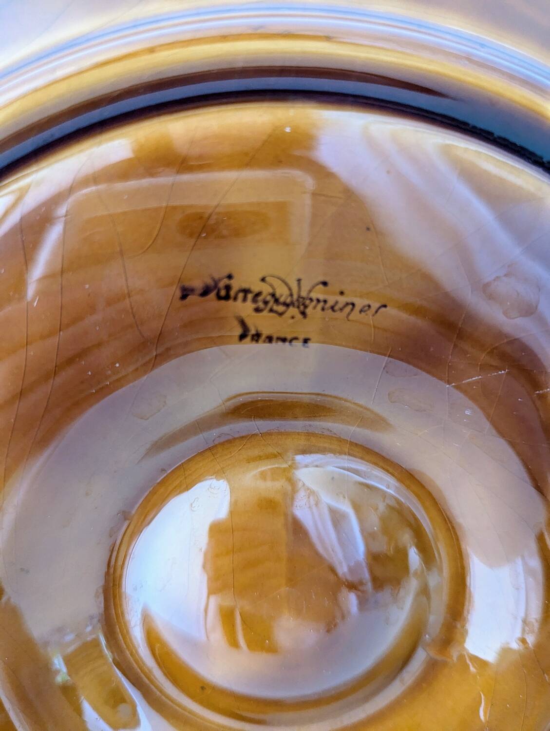 Set of 6 Sarreguemines oyster plates