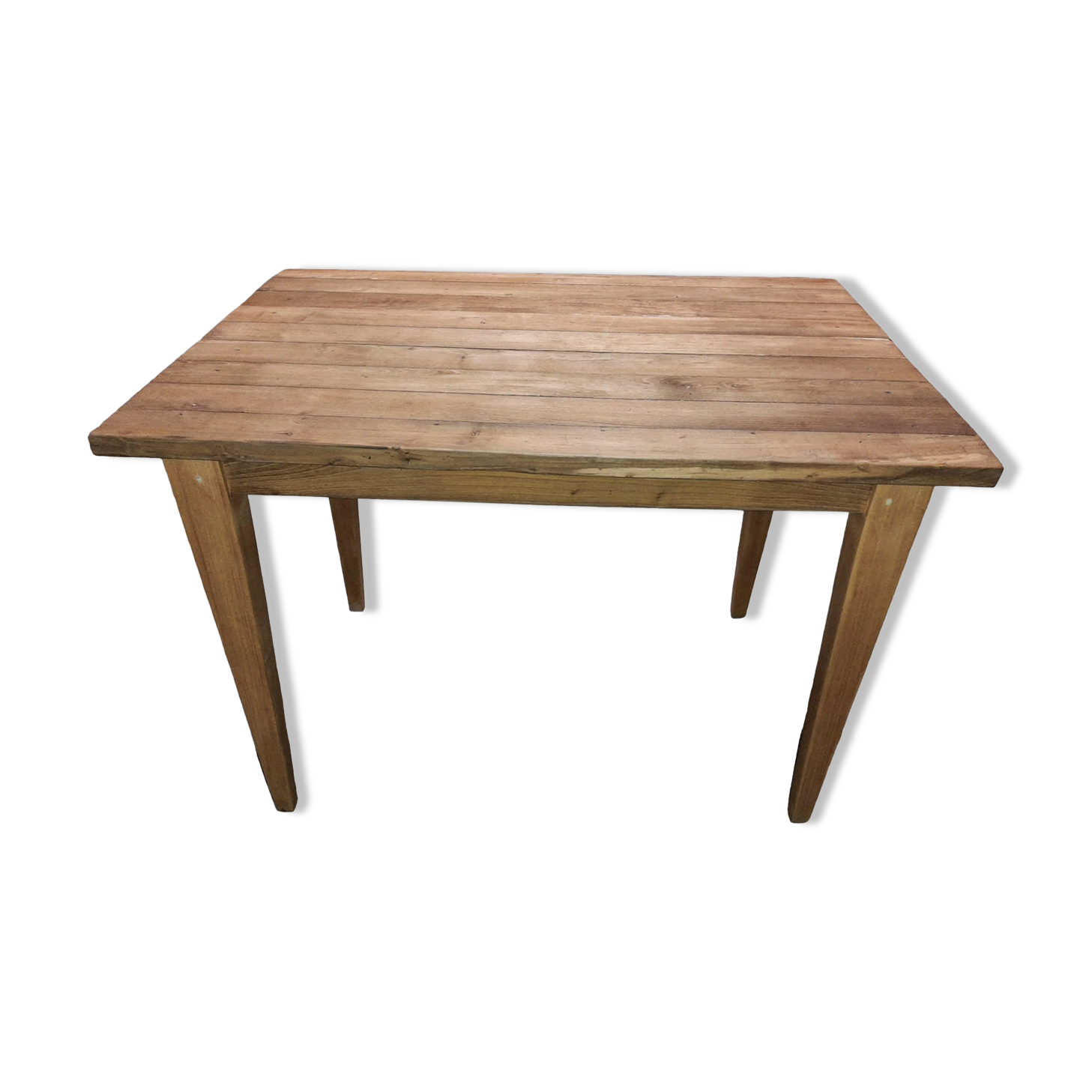 Solid oak side table