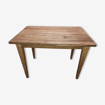 Solid oak side table