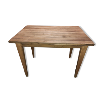 Solid oak side table