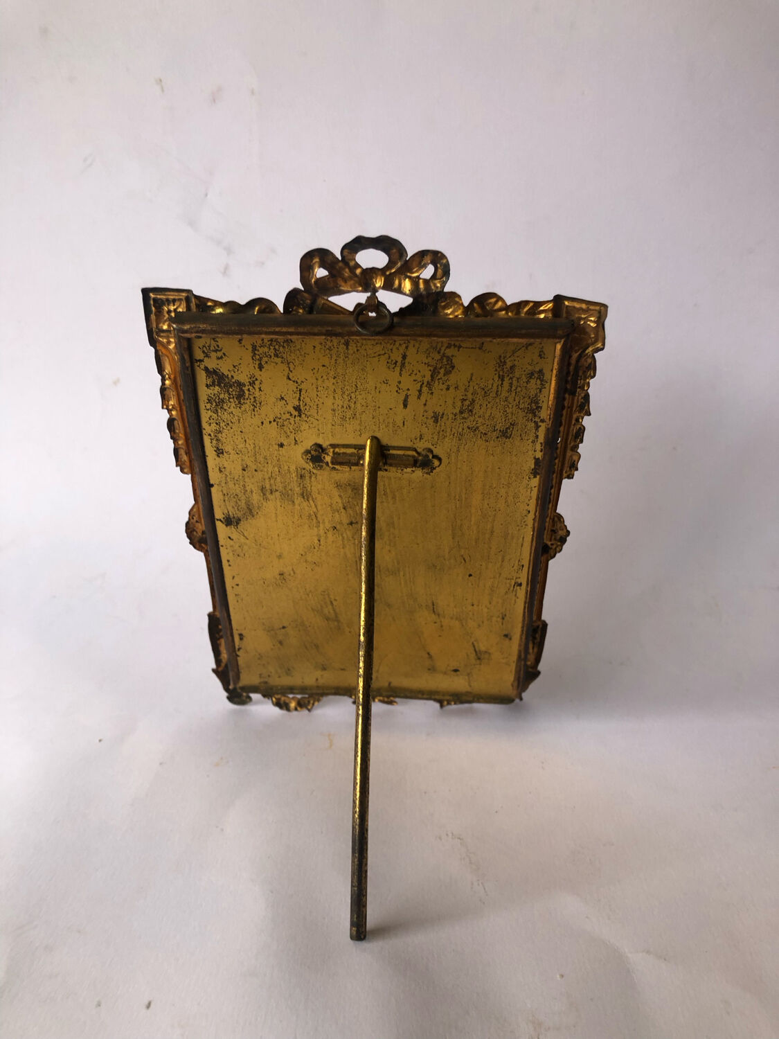 Golden metal photo frame