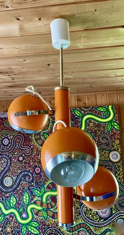 Lustre, suspension Eye-Ball, Space Age, 1970s