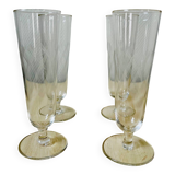 Set of 4 vintage champagne glasses
