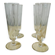 Ensemble de 4 flutes coupes de champagne vintage