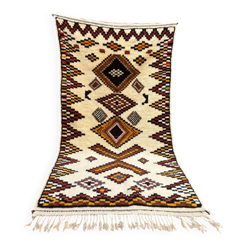 Handmade Berber rug: Moroccan wall decoration (190 cm x 108 cm)
