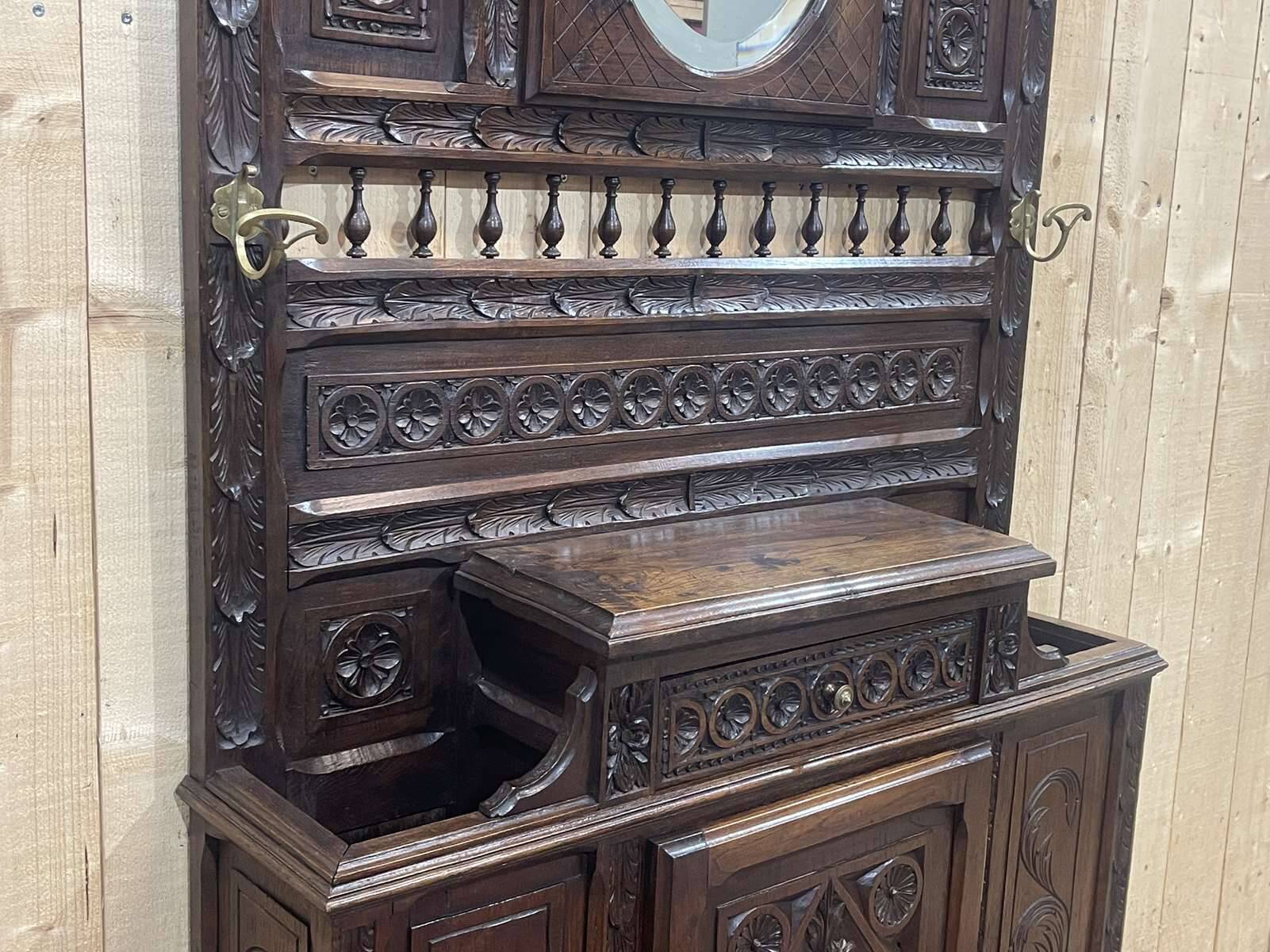 Breton chestnut wardrobe from the 1930s
