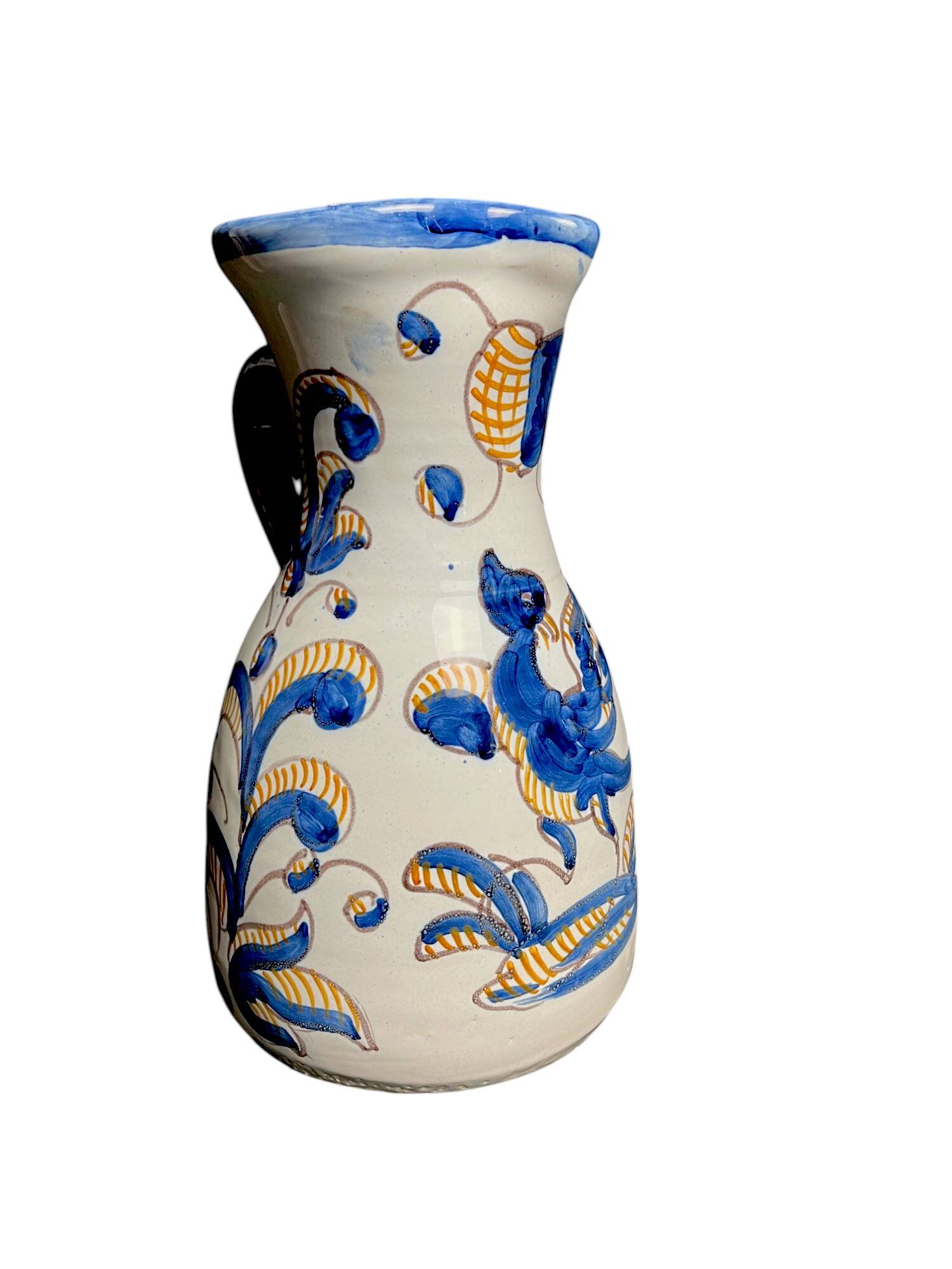 Large Talavera de la Reina earthenware pitcher, 20th century