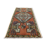 Small Vintage Turkish Rug 98x54 cm, Short Runner, Tribal, Shabby Chic
