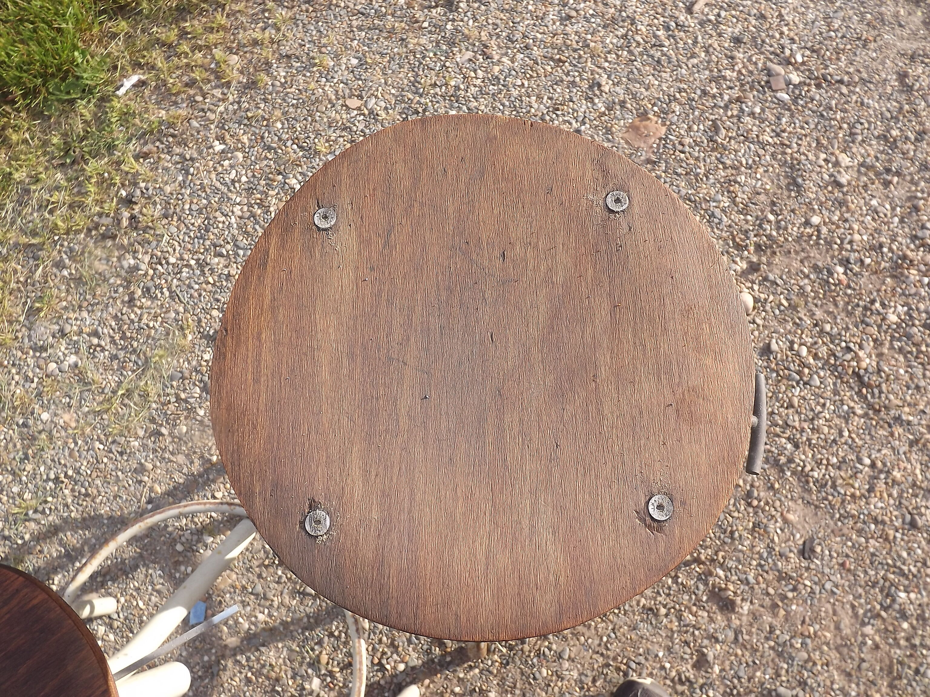 Tabourets industriels fer et bois