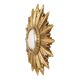 Gold Leaf Sunburst Mirror (Resin, 56cm)