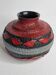 Decorative birch ball vase "kisses" signed, 12.5 cm