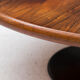 Table basse ronde en palissandre Danemark années 1960