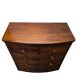 Antique English Victorian mahogany chest of drawers, early 1900s