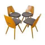 Set of 4 chairs, F. Jirak, Czechoslovakia, 1960s