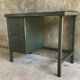 Small metal industrial desk with column of 4 drawers - industrial - 1960