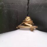 Pair of opaline pendant lights