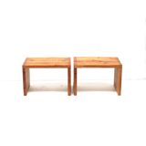 Unique set of 2 vintage tables / bedside tables by Ate van Apeldoorn for Houtwerk Hattem