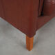 Brown leather sofa, Danish design, 1960s, production: Denmark