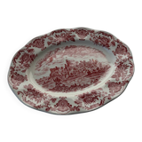 Vintage Enoch Wedgwood “Royal Homes Of Britain” red hand engraved serv