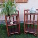 Paire de chevets en rotin