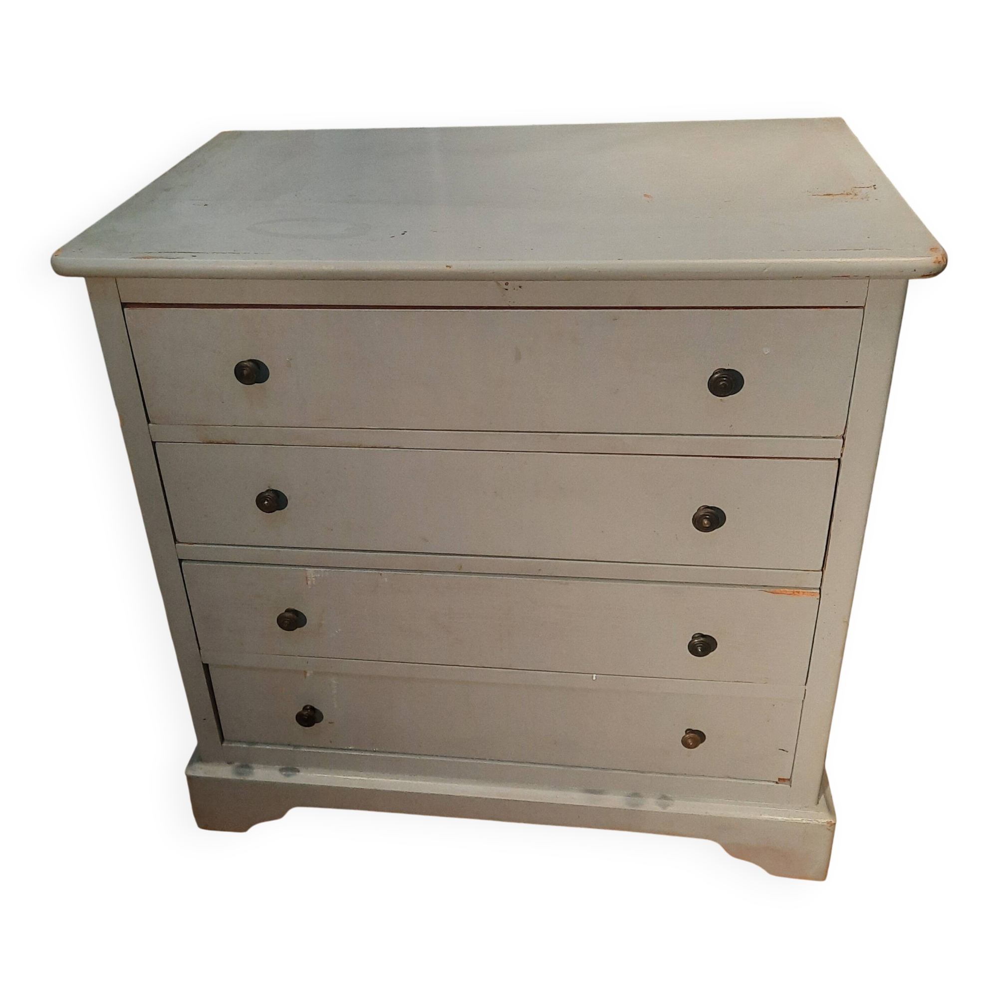 Louis Philippe style painted wooden chest of drawers
