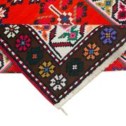 Tapis runner multicolore anatolien antique tissé à la main 81 cm x 372 cm