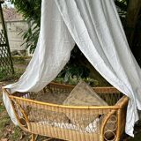Rattan cradle bed from the 60s