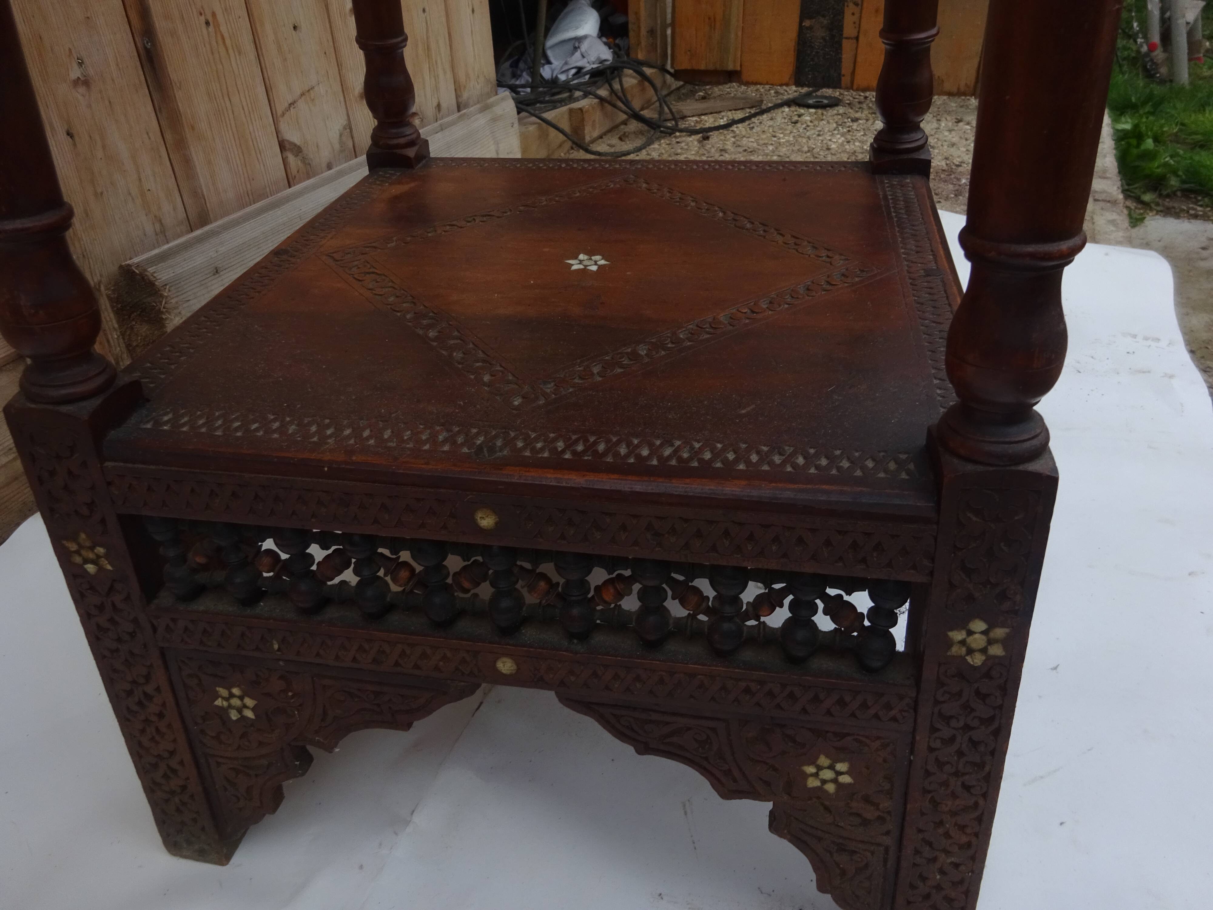 Syrian vintage harness in mother-of-pearl