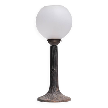 Metal and Opaque Glass Mid-Century Table Lamps (15 available)