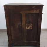 19th century carved walnut gothic storage unit