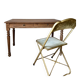 Bureau en chêne rénové