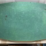Vintage bamboo and marquetry tray