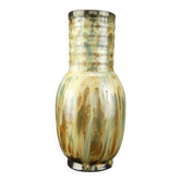 Large stoneware vase from Bouffioulx signed Dubois
