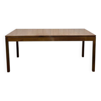 Table anglaise en teck des années 70 avec allonge papillon