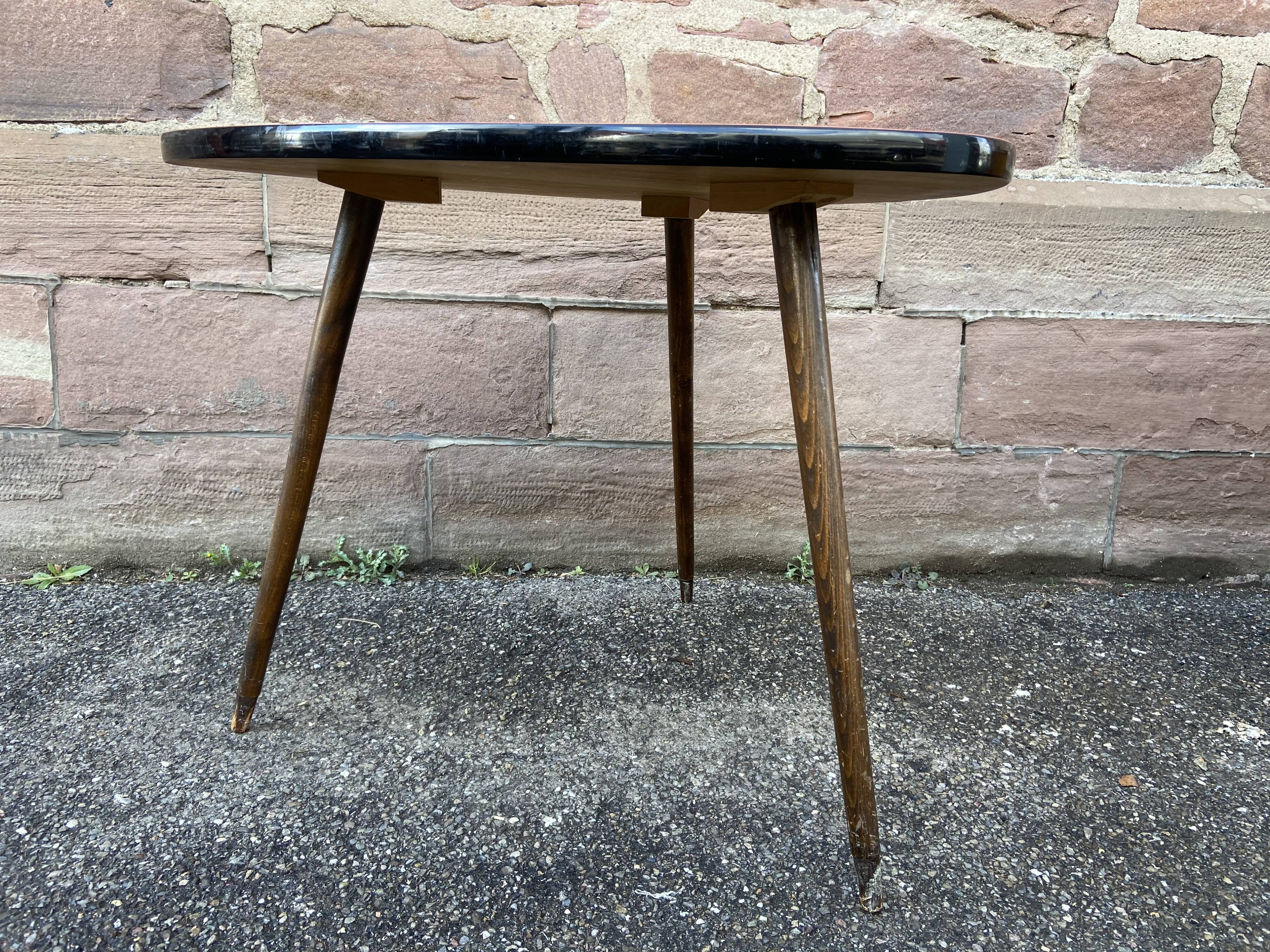French formica vintage cocktail table 1960