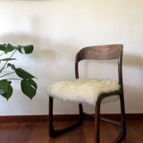 Pair of Baumann chairs model "Traineau"