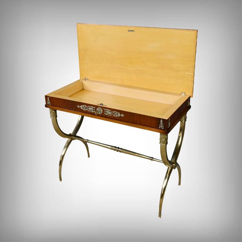 Console en placage d’acajou, style Empire – 1re partie XXe