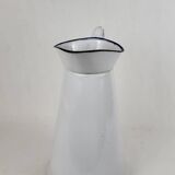 Enamelled sheet metal jug