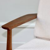 Vintage Scandinavian teak armchair, 1960