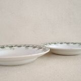 2 hollow plates in iron earth Moulin des Loups and Hamage