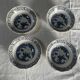 Set of 4 large Old Chelsea antique Mason's bowls