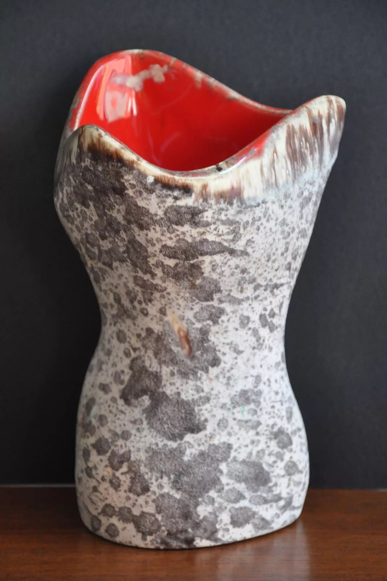 Vase céramique motif bouleau