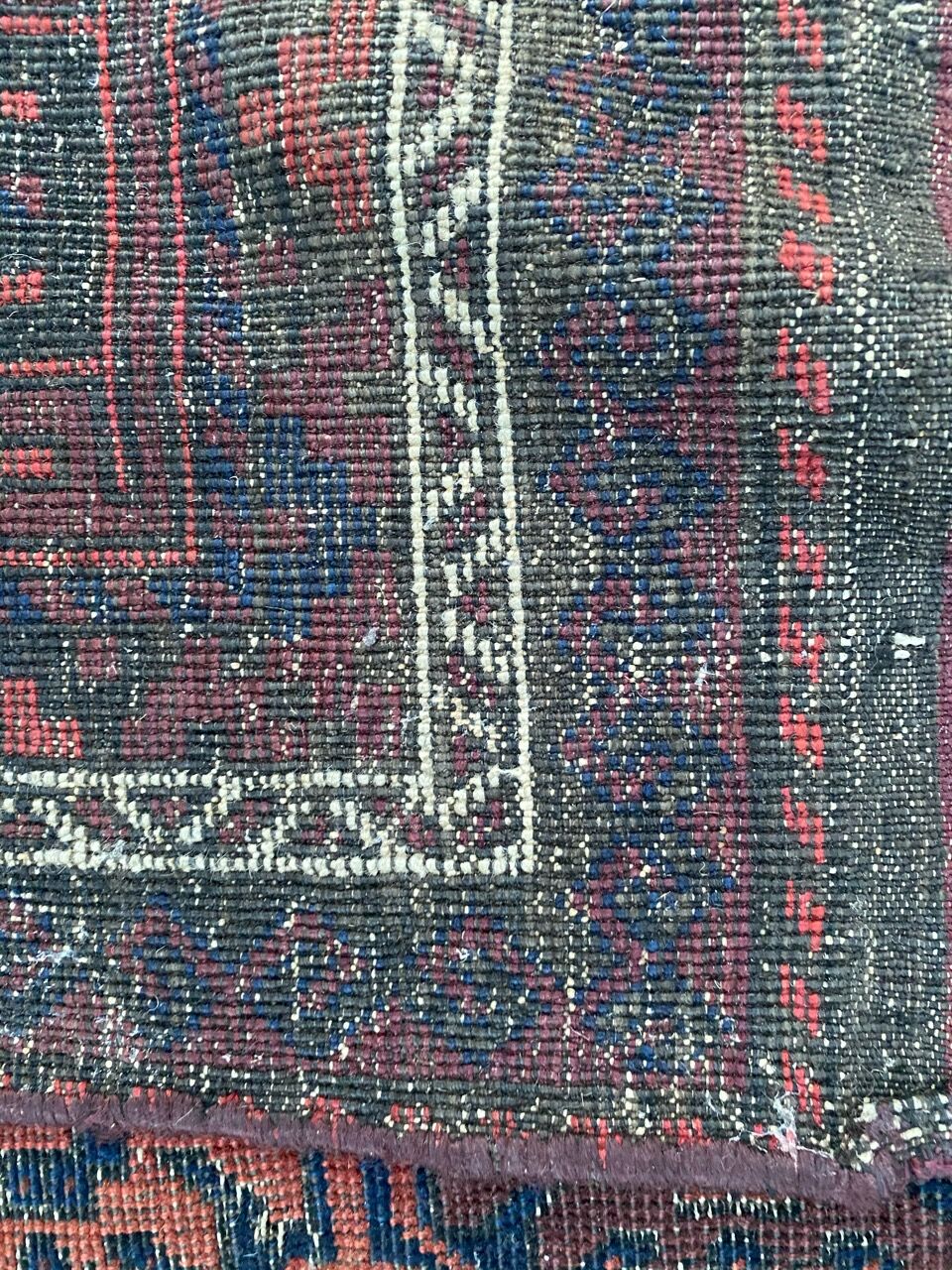 Old carpet Afghan Belutch 122x220 cm