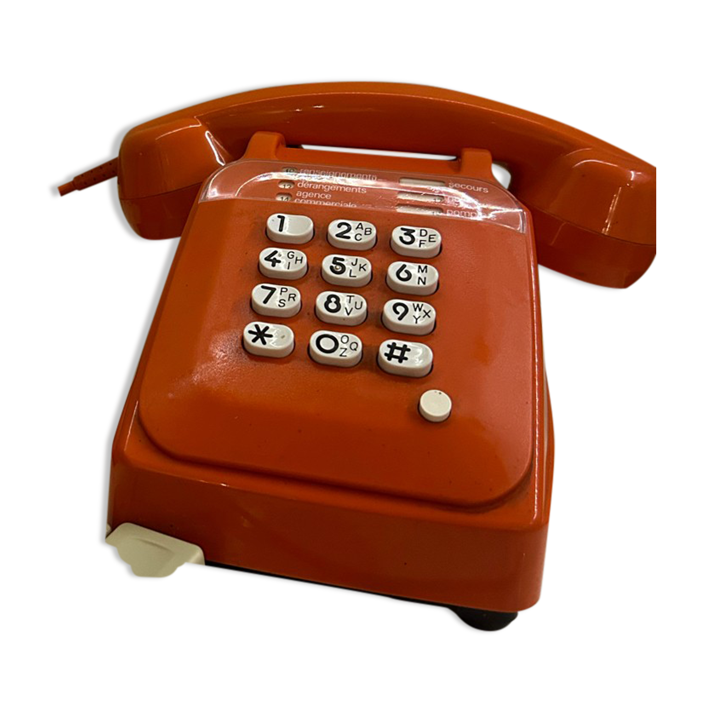 Téléphone Socotel s63 vintage orange
