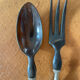 Ebony salad cutlery
