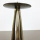Brutalist Brass Metal Candleholder by Klaus Ullrich for Faber & Schumacher 1950s